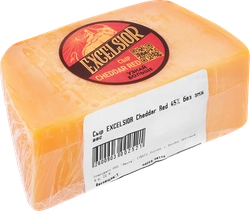 Сыр EXCELSIOR Cheddar Red 45%, без змж, весовой