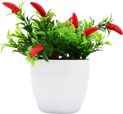 Изображение товара Растение искусственное в горшке Перец 18см, Арт. WPF202090