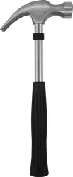 Молоток-гвоздодер SPARTA боек 27мм, металлическая трубчатая обрезиненная рукоятка Арт. 104405