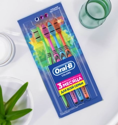 Зубная щетка ORAL-B Colors, средней жесткости, 4шт