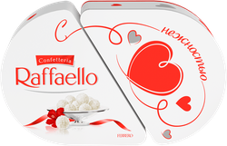 Изображение товара Конфеты RAFFAELLO Сердце с цельным миндальным орехом в кокосовой обсыпке, 300г
