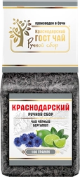 Чай черный КРАСНОДАРСКИЙ ГОСТ ЧАЙ РУЧНОЙ СБОР с бергамотом байховый, листовой, 100г