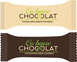 Конфеты CO BARRE DE CHOCOLAT Ассорти мультизлаков.с белой и темной кондитер.глазурью,вес до 250г