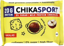 Шоколад молочный CHIKALAB с фундуком, 100г