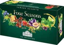 Набор черного и зеленого чая AHMAD TEA Four Seasons 15 вкусов, 90пак