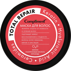 Маска для волос для поврежденных волос COMPLIMENT Total repair полное восстановление, 500мл