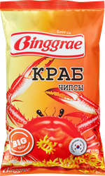 Изображение товара Чипсы БИНГРЭ со вкусом краба, 130г