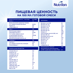 Смесь кисломолочная NUTRILON 2, с 6 месяцев, 350г