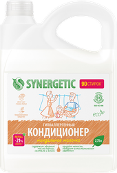 Изображение товара Кондиционер-ополаскиватель для белья SYNERGETIC Миндальное молочко биоразлагаемый, 2.75л
