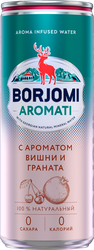 Изображение товара Напиток BORJOMI Flavored Water со вкусом вишни и граната, газированный, 0.33л