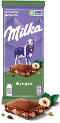 Шоколад молочный MILKA с дробленым орехом, 85г