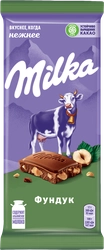 Шоколад молочный MILKA с дробленым орехом, 85г