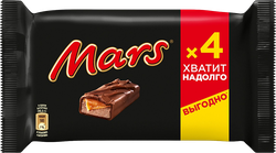 Изображение товара Батончик шоколадный MARS с нугой и карамелью, 4х40г