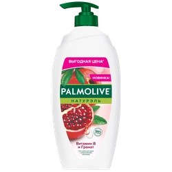 Гель-крем для душа PALMOLIVE Натурэль Витамин В и гранат с увлажняющим молочком, 750мл