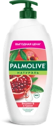 Гель-крем для душа PALMOLIVE Натурэль Витамин В и гранат с увлажняющим молочком, 750мл