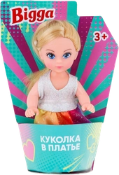 Игрушка BIGGA Куколка в платье, 11,5см Арт. LF45001