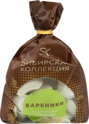 Вареники СИБИРСКАЯ КОЛЛЕКЦИЯ с картофелем и зеленью, 700г