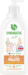 Жидкое мыло для рук и тела SYNERGETIC Миндальное молочко, 500мл