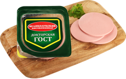 Колбаса вареная МК ВЕЛИКОЛУКСКИЙ Докторская ГОСТ, нарезка, 250г
