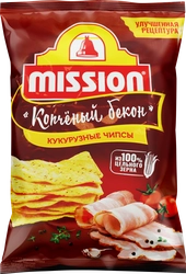 Чипсы кукурузные MISSION Копченый бекон, 150г