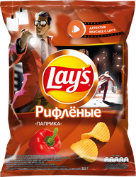 Чипсы картофельные LAY'S Рифленые Паприка, 225г