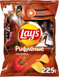 Чипсы картофельные LAY'S Паприка, рифленые, 225г