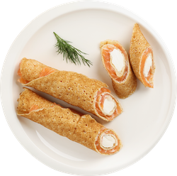 Блинчик ЛЕНТА FRESH с сыром и лососем, весовой
