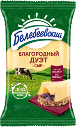 Изображение товара Сыр БЕЛЕБЕЕВСКИЙ Благородный дуэт 50%, без змж, 190г