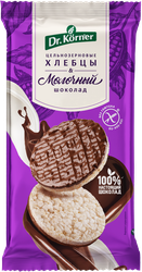 Изображение товара Хлебцы рисовые DR KORNER с молочным шоколадом, 67г