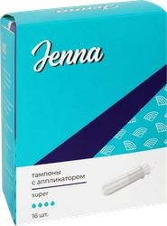 Тампоны JENNA Super с аппликатором, 16шт