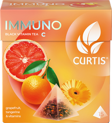 Изображение товара Чай черный CURTIS Immuno ароматизированный, 15пир