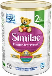 Смесь молочная SIMILAC Гипоаллергенный 2, с 6 месяцев, 750г