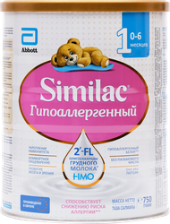 Смесь молочная SIMILAC Гипоаллергенный 1, с 0 месяцев, 750г
