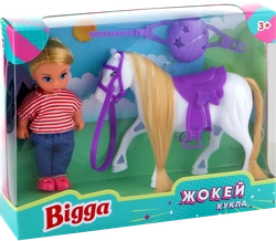 Набор игровой BIGGA Кукла-жокей, 3 предмета Арт. LF004