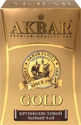 Чай черный AKBAR Голд байховый цейлонский, крупнолистовой, 250г
