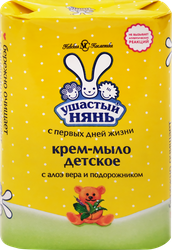 Крем-мыло УШАСТЫЙ НЯНЬ с алоэ, 90г