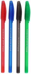Набор шариковых ручек ERICH KRAUSE Neo Original 0,7мм синий, черный, красный, зеленый Арт. 47509, 4шт