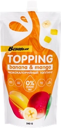 Соус банановый BOMBBAR Topping с манго, 240г