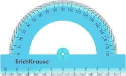 Транспортир ERICH KRAUSE Standard 180 градусов 10см пластиковый, в ассортименте Арт. 52985