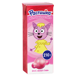 Коктейль молочный РАСТИШКА Баббл гам 2%, без змж, 210г