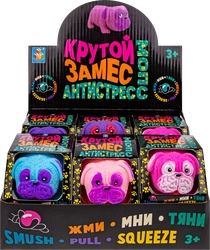 Игрушка-антистресс 1TOY Крутой замес Супер Мопс, Бульдог, в  ассортименте, Арт. Т20317