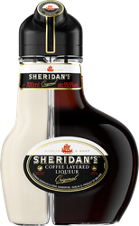 Напиток спиртной SHERIDANS двухслойный со вкусом кофе 15,5%, 0.7л