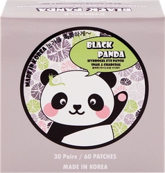 Патчи для кожи вокруг глаз S+MIRACLE Black Panda с муцином улитки, 30пар