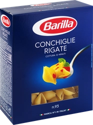 Макароны BARILLA Conchiglie rigate №93 группа А, высший сорт, 450г