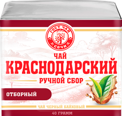 Изображение товара Чай черный КРАСНОДАРСКИЙ ГОСТ ЧАЙ РУЧНОЙ СБОР байховый, листовой, 40г