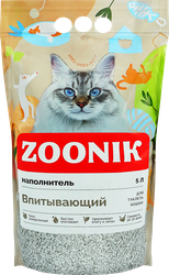 Наполнитель для кошек ЗООНИК впитывающий, 5л