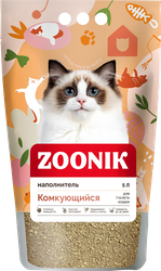 Изображение товара Наполнитель для кошек ЗООНИК комкующийся, 5л