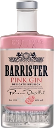 Джин BARRISTER Pink дистиллированный 40%, 0.7л