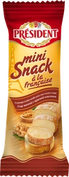 Сыр мягкий PRESIDENT Mini Snack a La Francaise с красной плесенью 60%, без змж, 90г