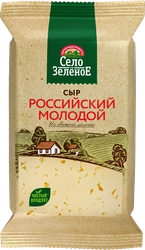 Сыр СЕЛО ЗЕЛЕНОЕ Российский 50%, без змж, 200г